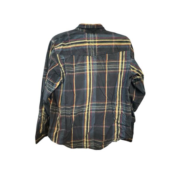 Vintage Roper Mens Plaid Button Down Long Sleeve Shirt Large Blue - Picture 8 of 8